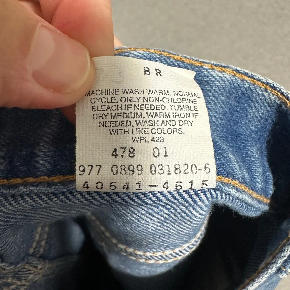 VTG Levi's 541 Medium‎ Wash Blue Denim Straight Leg Jeans Mens Size 32x29